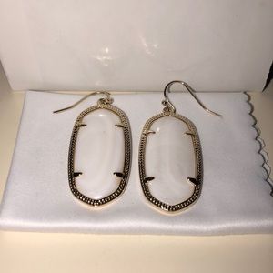 White Kendra Scott Earrings